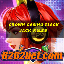 crown casino blackjack rules