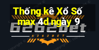 Thống kê Xổ Số max 4d ngày 9