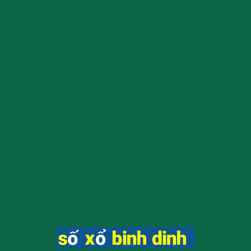 số xổ binh dinh