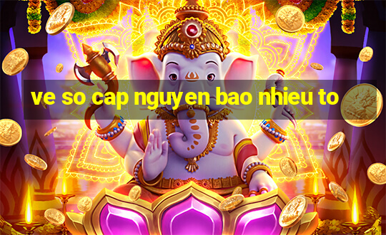 ve so cap nguyen bao nhieu to