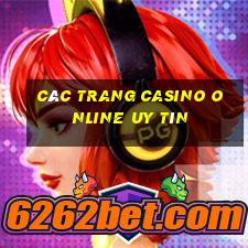 các trang casino online uy tín