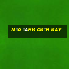 mẹo đánh chắn hay