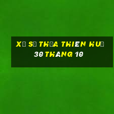 xổ số thừa thiên huế 30 tháng 10