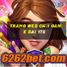 Trang web chơi game bài 178