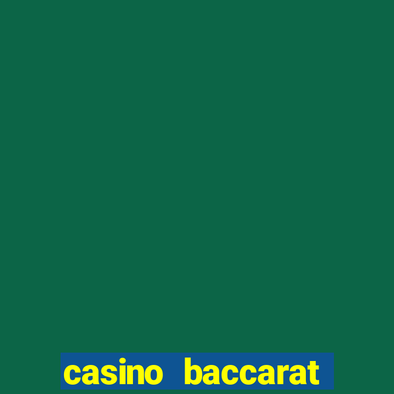 casino baccarat winning tips