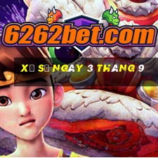 xổ số ngày 3 tháng 9