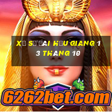 xổ số đài hậu giang 13 tháng 10