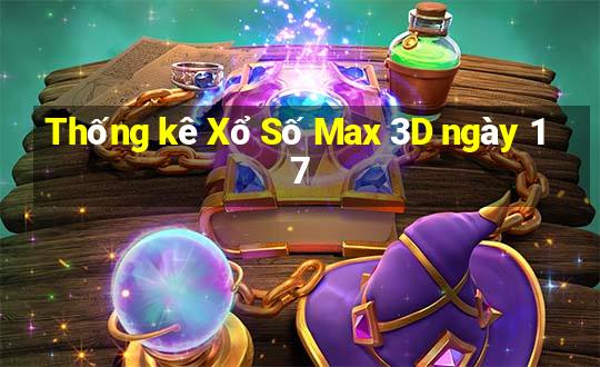 Thống kê Xổ Số Max 3D ngày 17