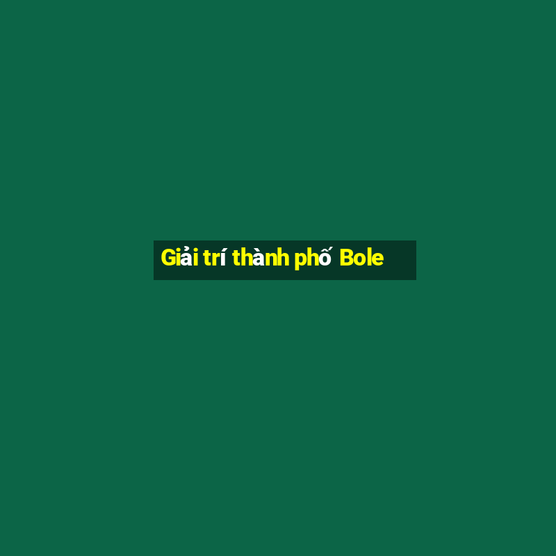 Giải trí thành phố Bole