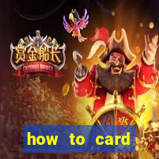 how to card counting blackjack