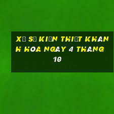 xổ số kiến thiết khánh hòa ngày 4 tháng 10