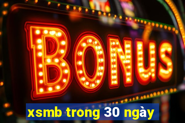 xsmb trong 30 ngay