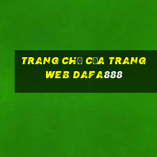 Trang chủ của trang web dafa888