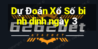 Dự Đoán Xổ Số binh dinh ngày 3