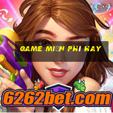 game miễn phí hay