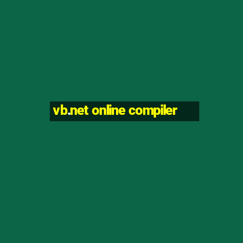 vb.net online compiler