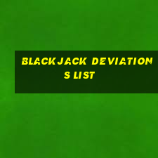 blackjack deviations list