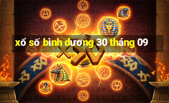 xổ số bình dương 30 tháng 09