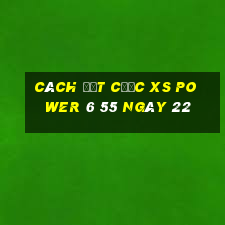 Cách đặt cược XS power 6 55 ngày 22