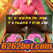 xổ số quảng trị ngày 6 tháng 7 năm 2003