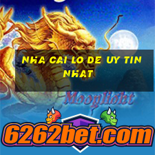 nha cai lo de uy tin nhat