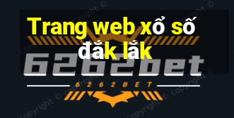 Trang web xổ số đắk lắk