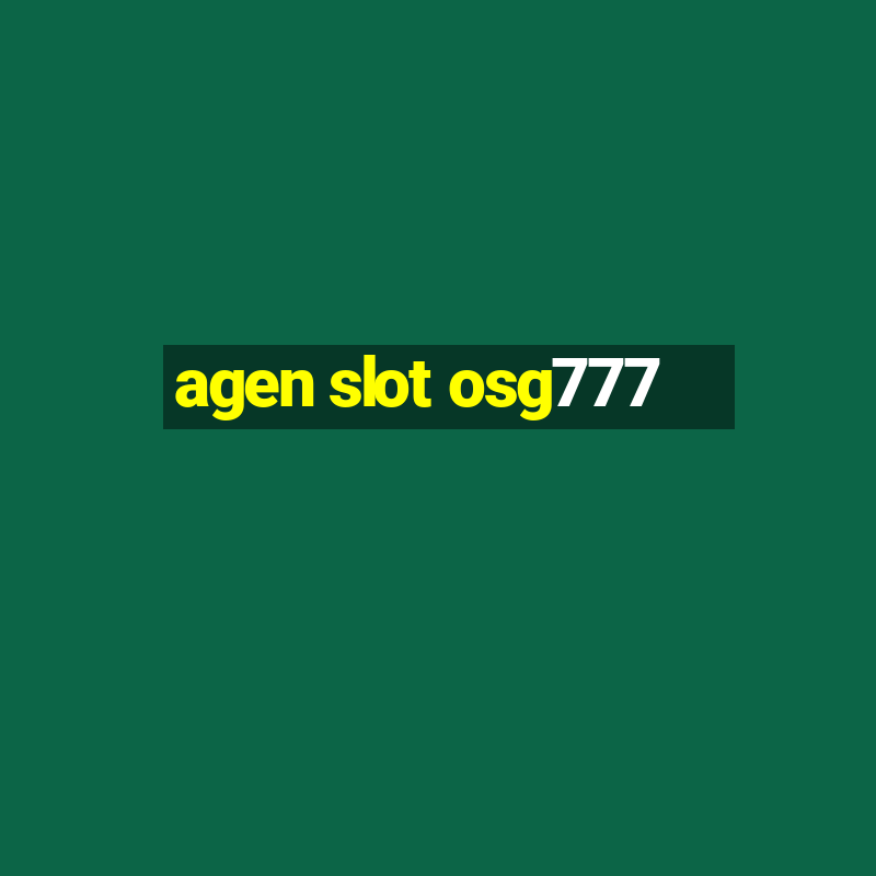 agen slot osg777