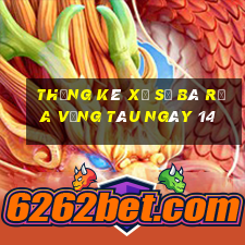 Thống kê Xổ Số Bà Rịa Vũng Tàu ngày 14