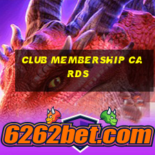 club membership cards