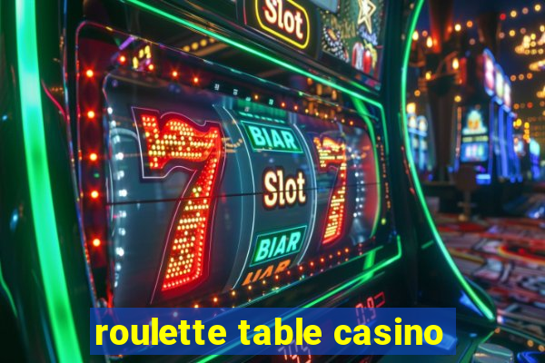 roulette table casino